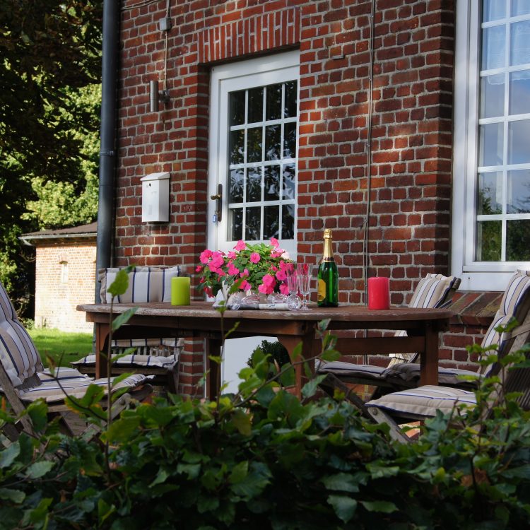 Terrasse auf dem Gut Priesholz